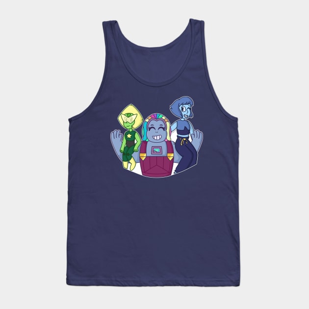 Steven Universe, Bismuth Lapis and Peridot Tank Top by Snorg3